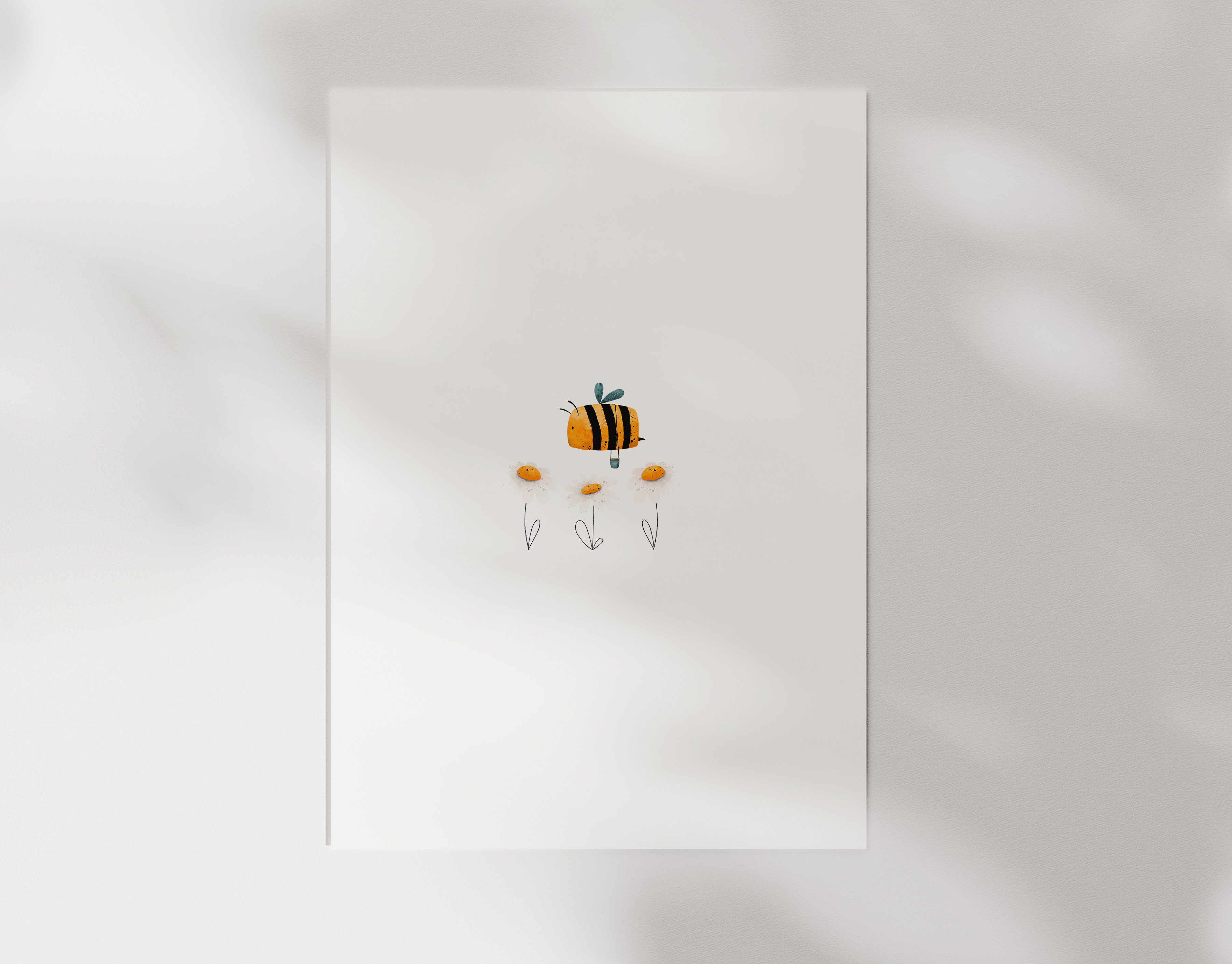 Bügelbild Pollenflug Biene Blume Kollektion Fairy Story ca. 9,5x8,5 cm BxH