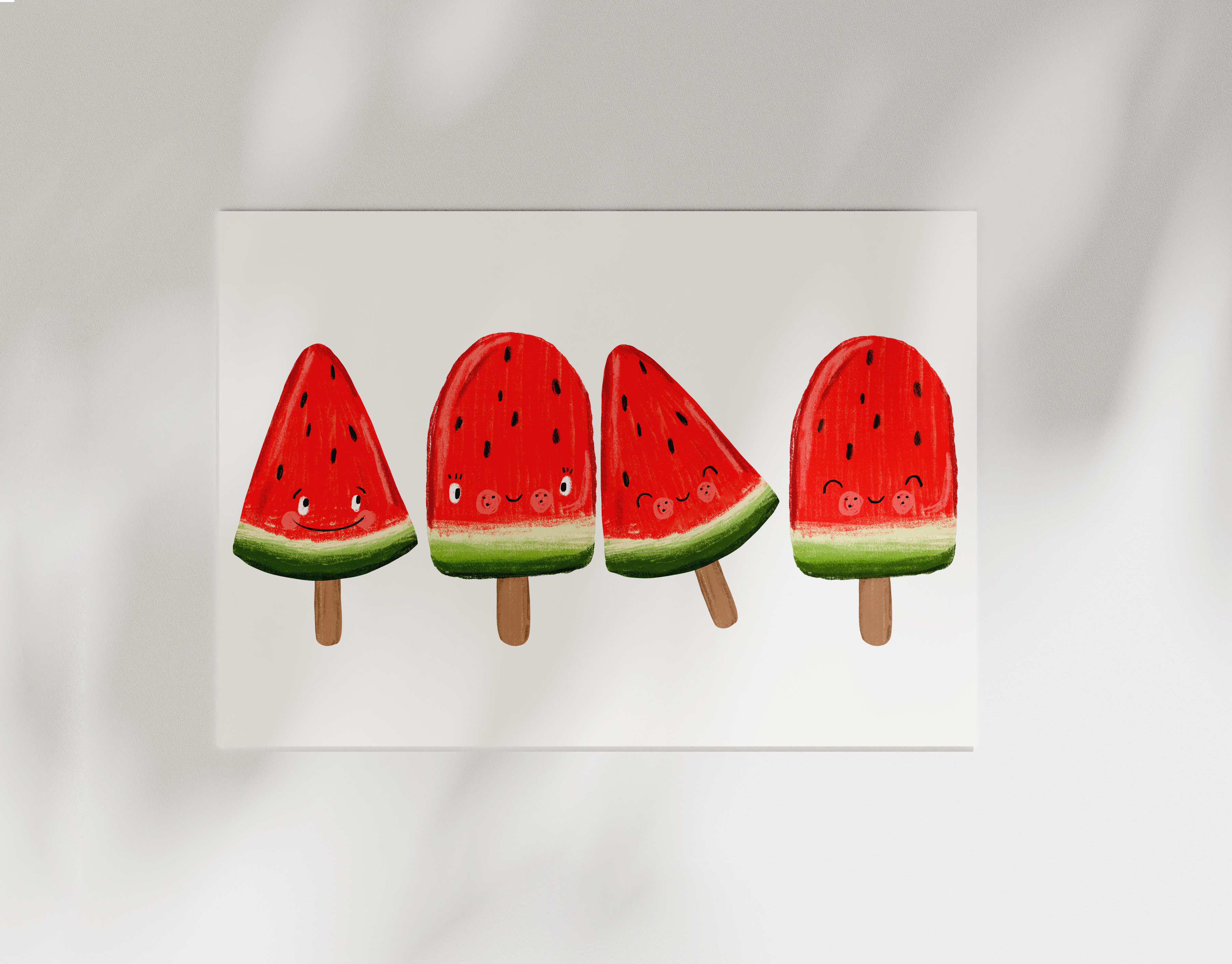 Bügelbild Watermelons Eis Wassermelone Kollektion Eat & Love ca. 25x10,5 cm BxH