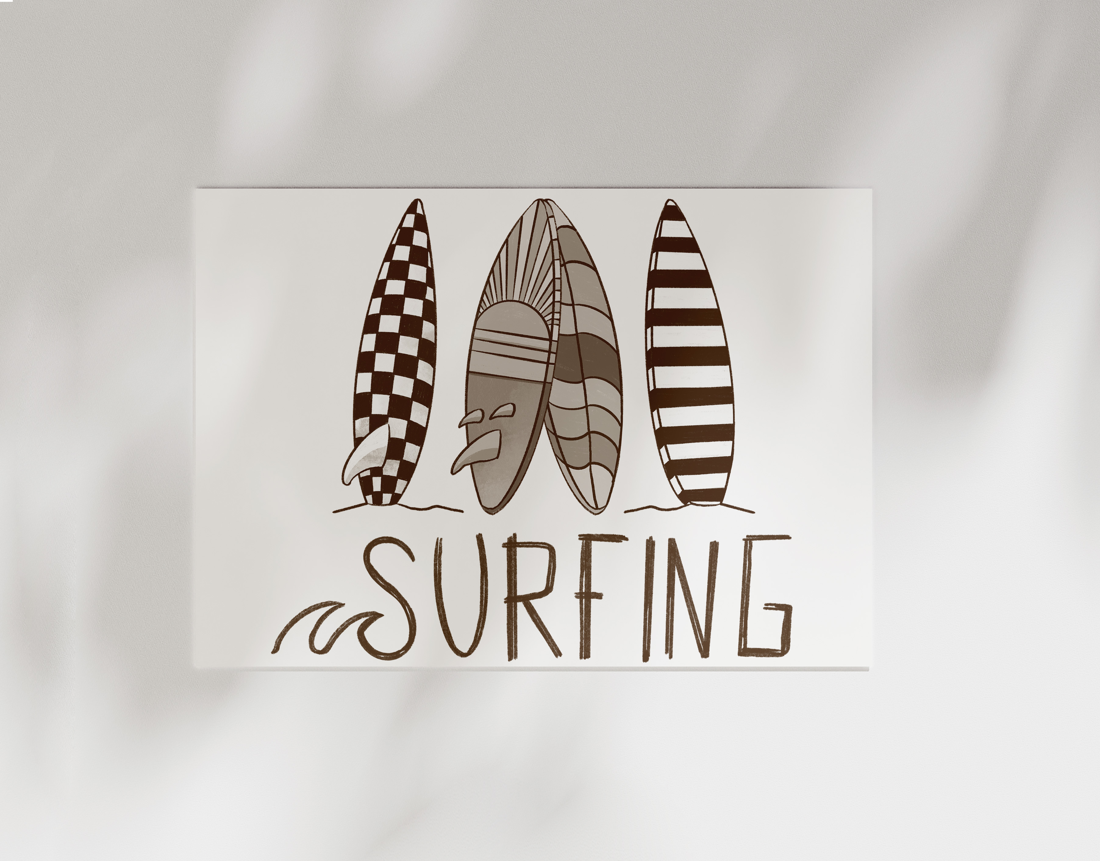 Bügelbild Surfing Surfen Kollektion Sports ca. 23x20,5 cm BxH