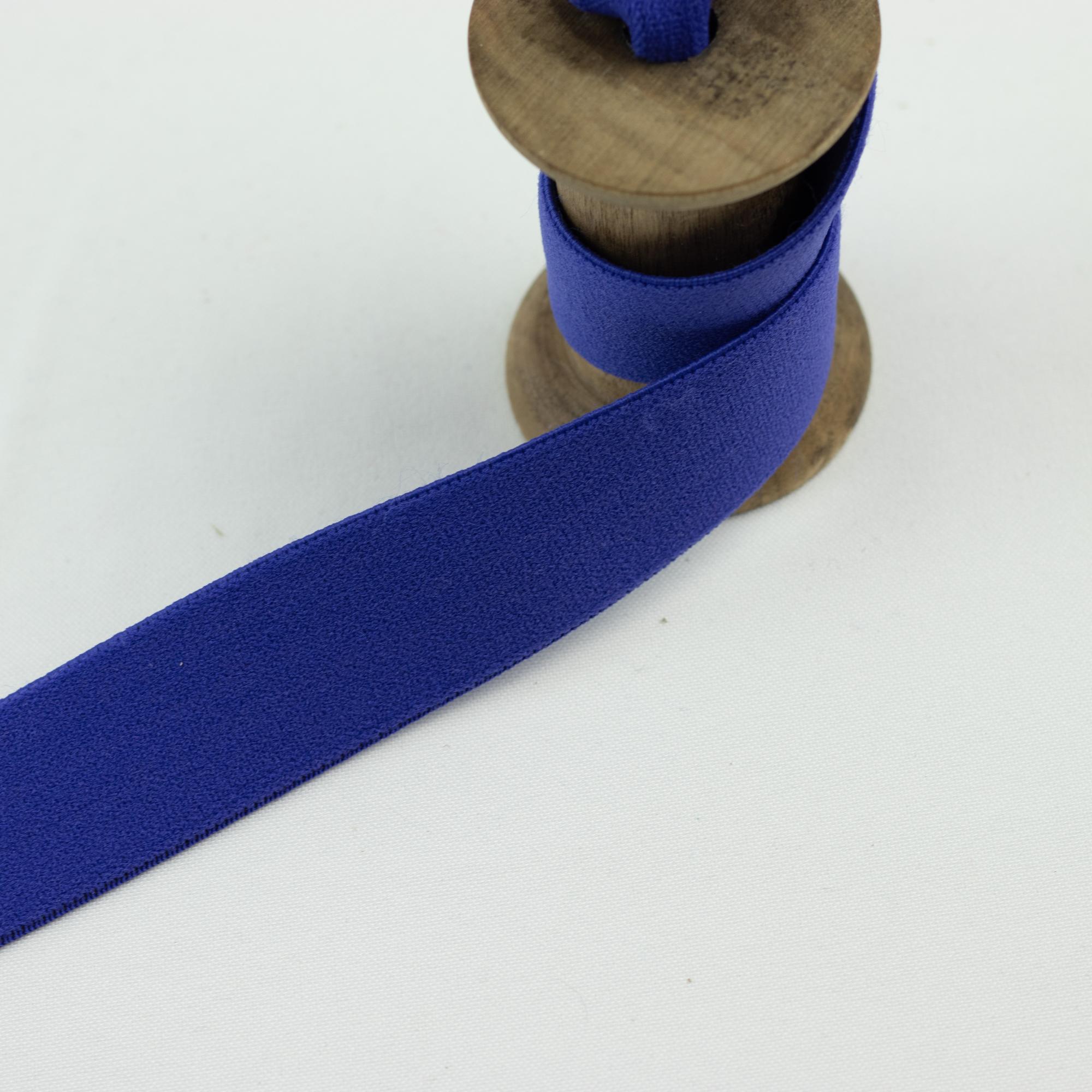 Gummiband Wäschegummi Uni Kobaltblau 2,5 cm