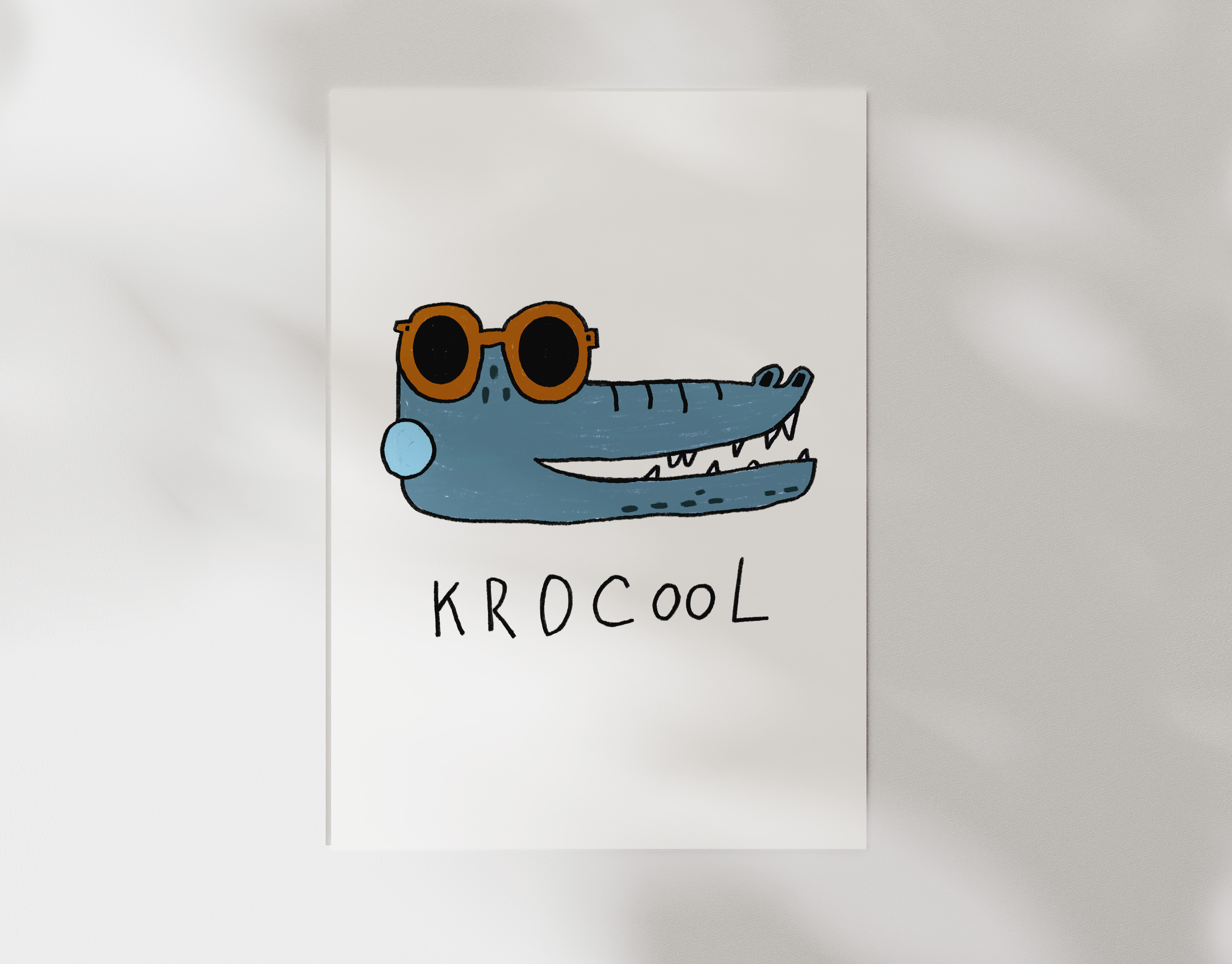 Bügelbild KroCool Krokodil Kollektion Wild Trouble ca. 16,5x13 cm BxH