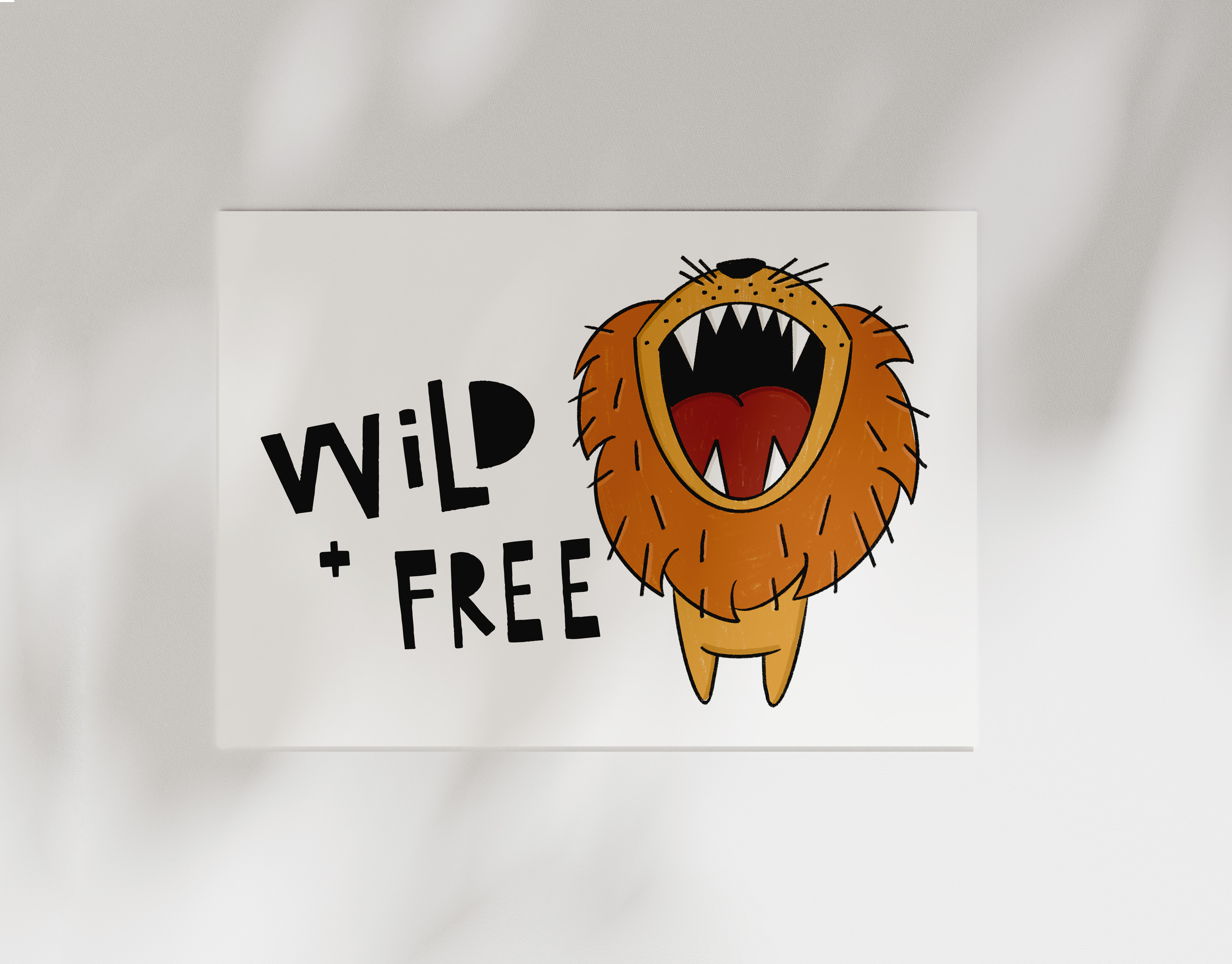 Bügelbild Wild+Free Löwe Kollektion Wild Trouble ca. 26x17,5 cm BxH