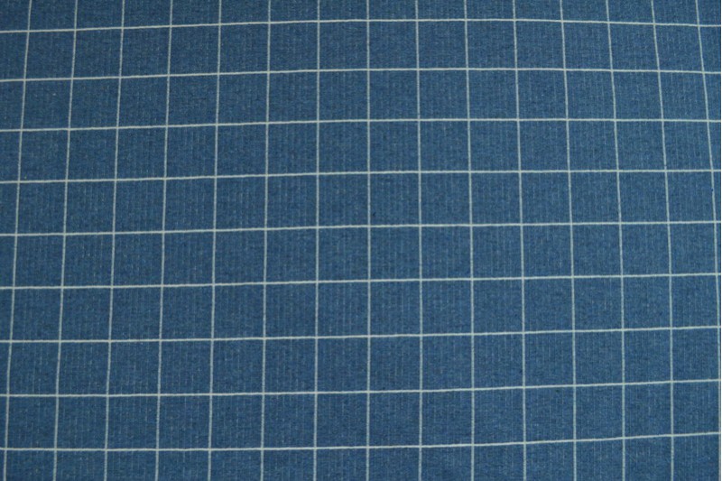Checker French Terry Grid Elastisch Clark Uni Melange Sommersweat 175 cm WB