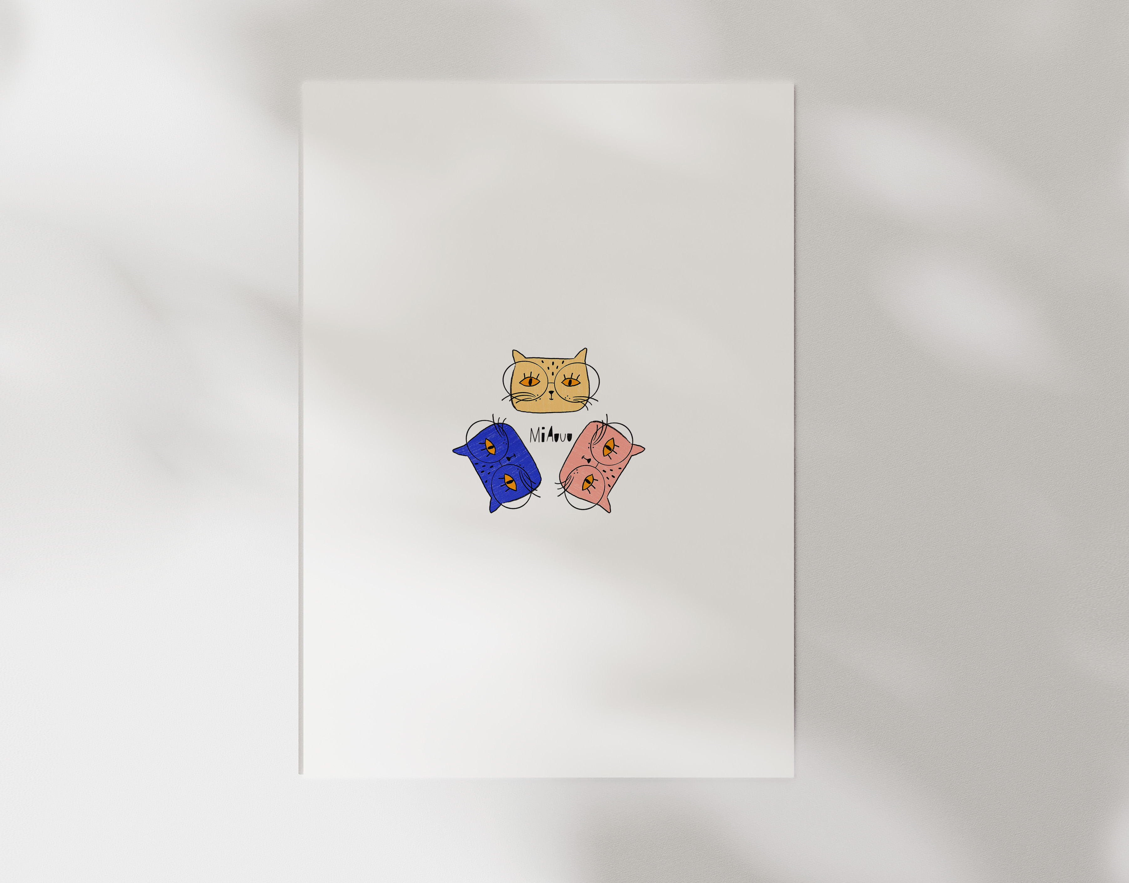 Bügelbild Miauuu Katze Kollektion Wild Trouble ca. 8,5x7,5 cm BxH