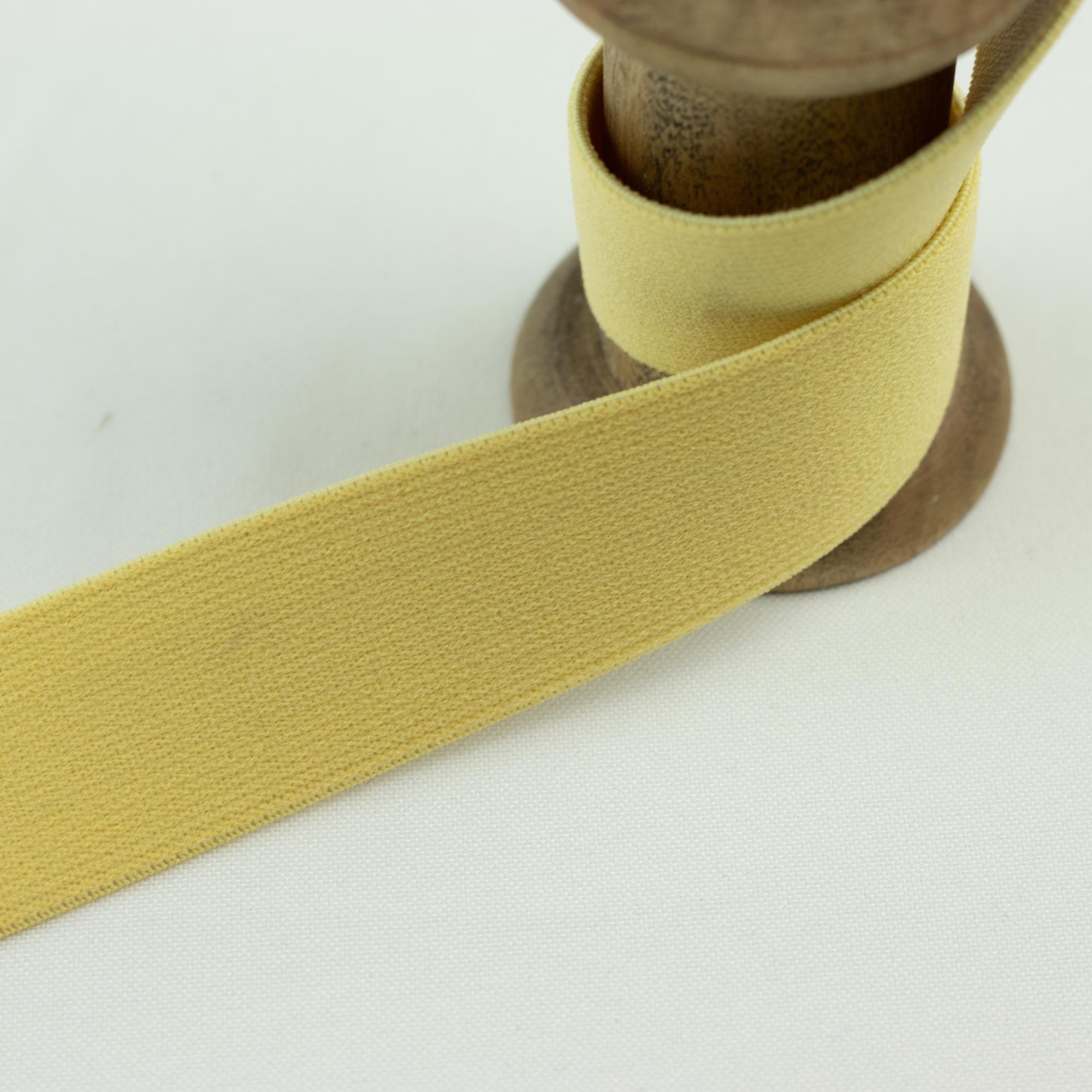 Gummiband Wäschegummi Uni Gelb 2,5 cm