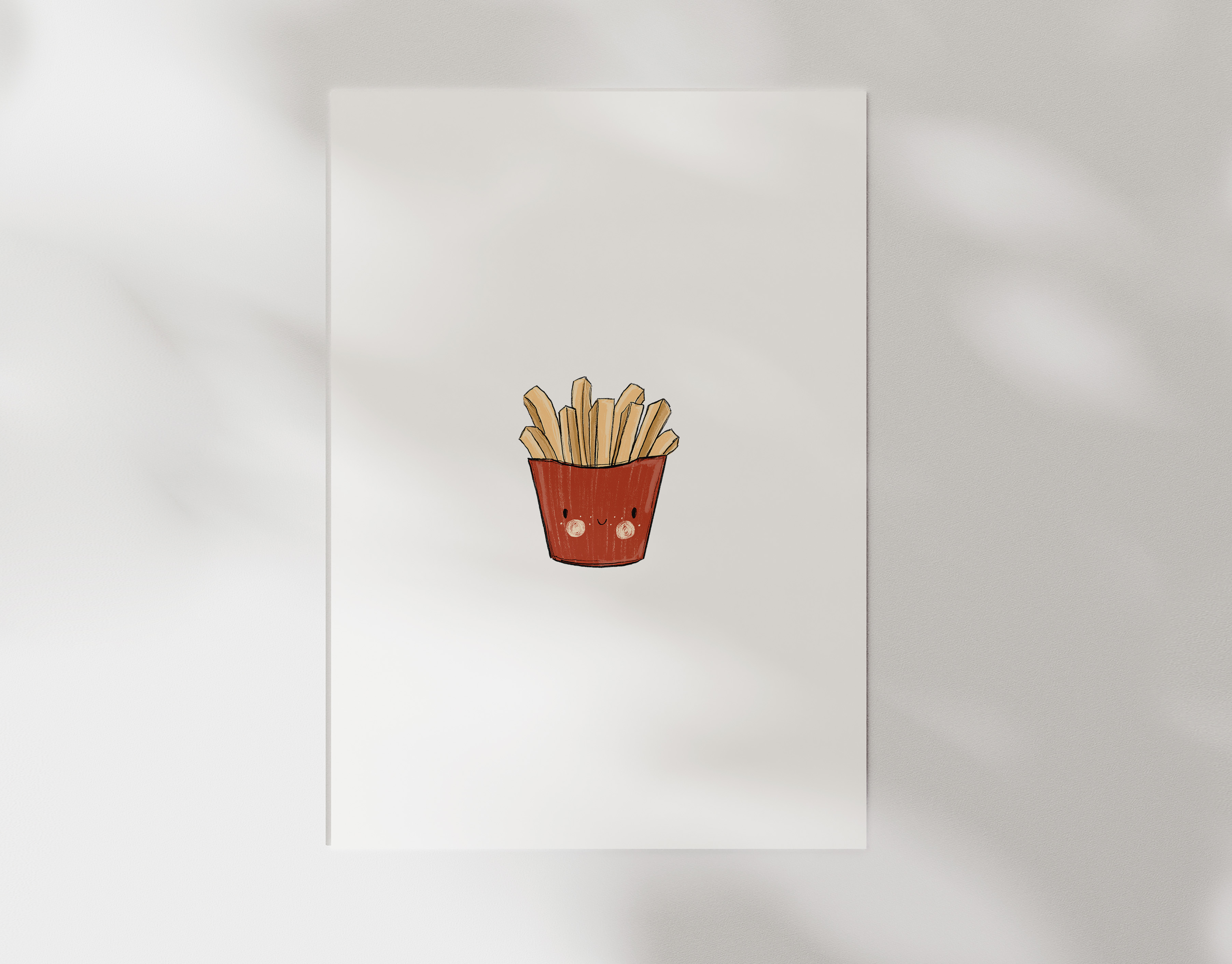 Bügelbild Pommesliebe Pommestüte Kollektion Eat & Love ca. 7x8,5 cm BxH