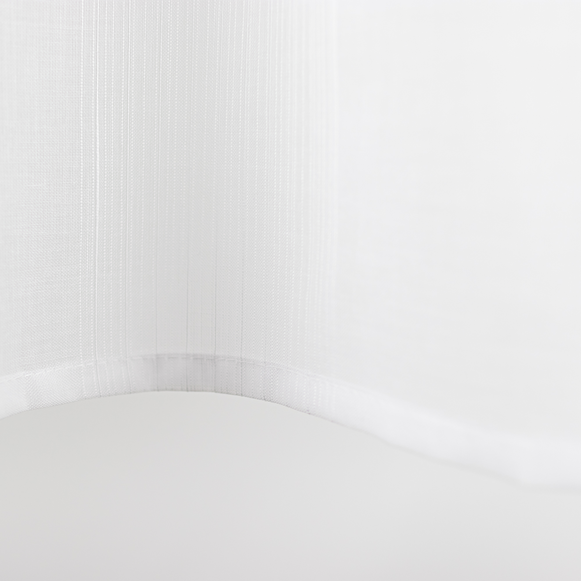 Nachhaltige Scheibengardine Öko Bio Batist Uni Weiß 50x140cm recyceltem Material Schlaufen