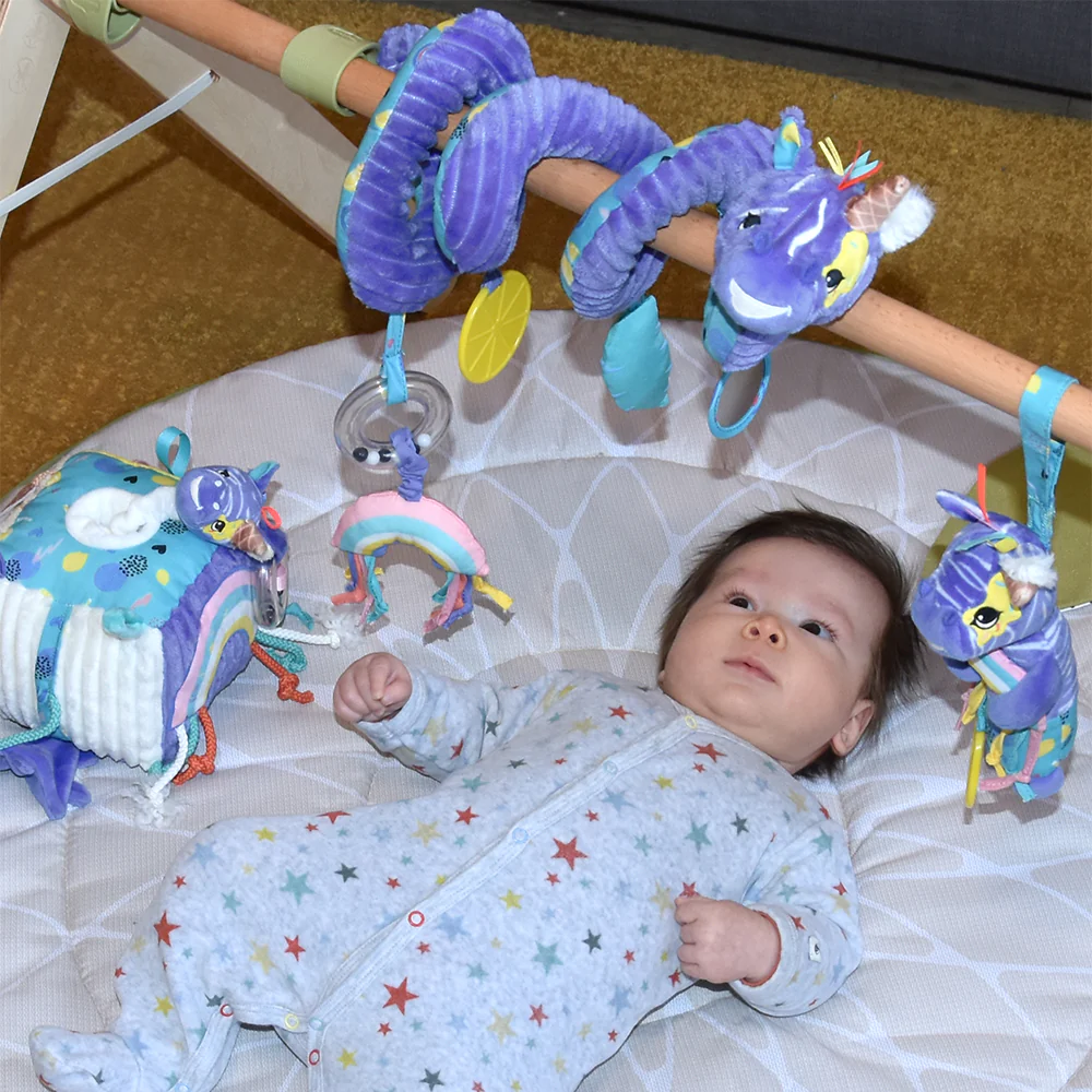 Baby Activity Würfel Maxicosi Spielspirale Aktivitätsspirale Kiprokos das Zebra Babyspielzeug Spielzeug
