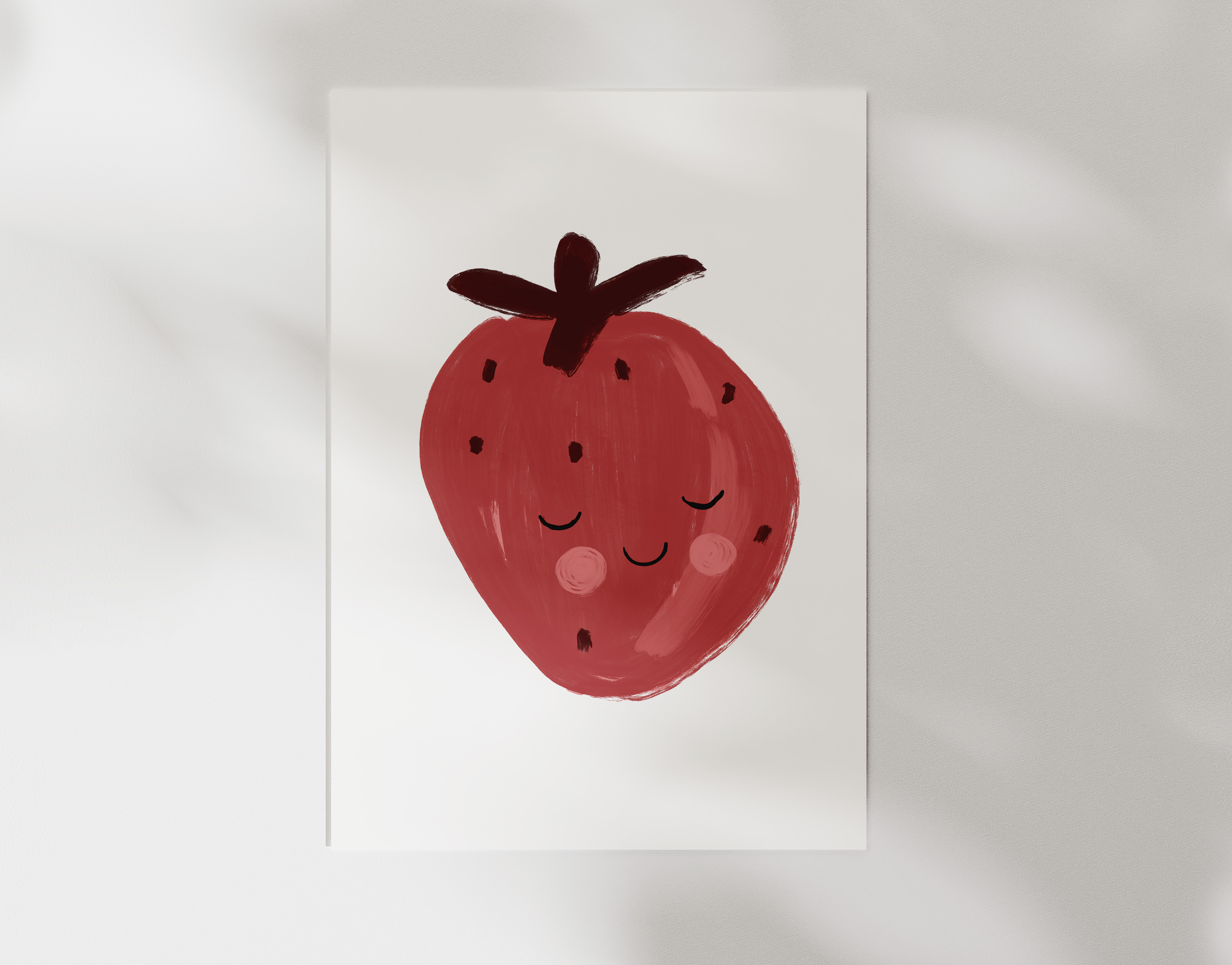 Bügelbild Erdbeerchen Erdbeere Frucht Kollektion Fruit & Veg ca. 19x15 cm BxH