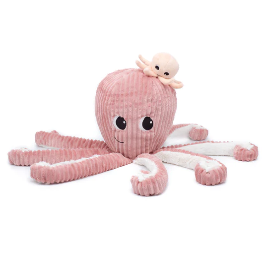Plüschtier Ptipotos Oktopus und ihr Baby Mutter Kind Soft Toy Super weiches Kuscheltier
