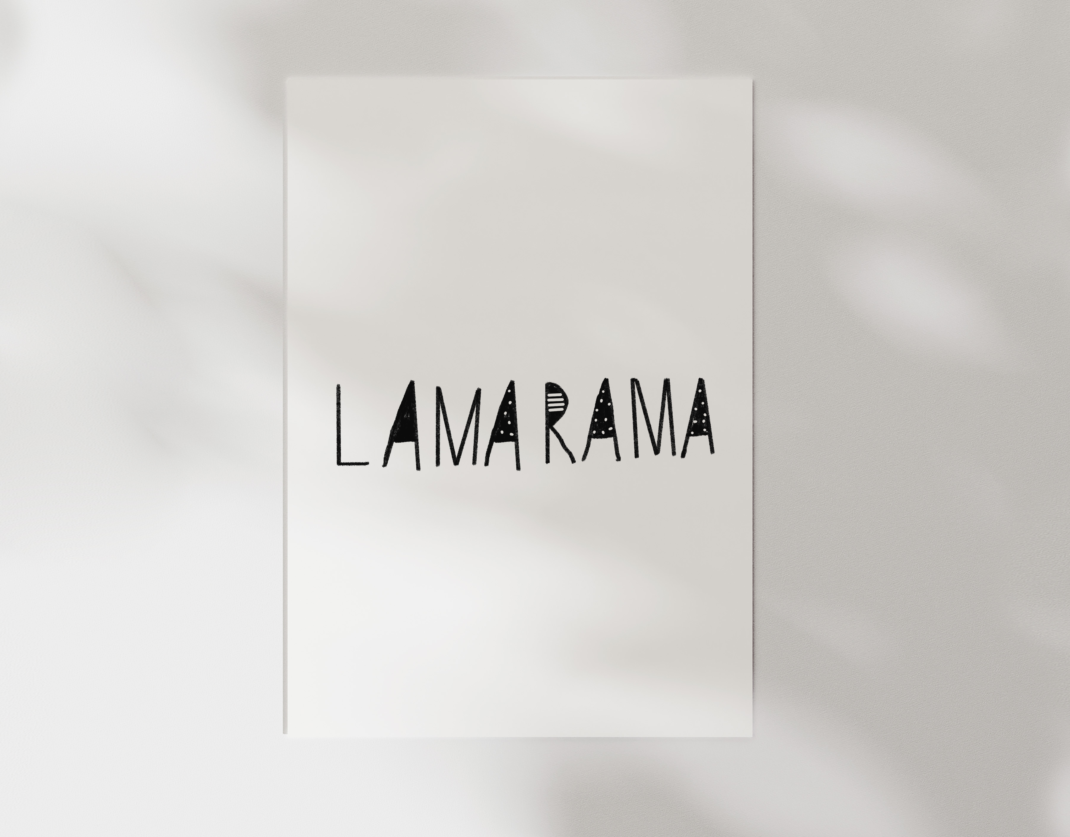 Bügelbild LamaRama Lama Alpaka Kollektion Wild Trouble ca. 15x3,5 cm BxH
