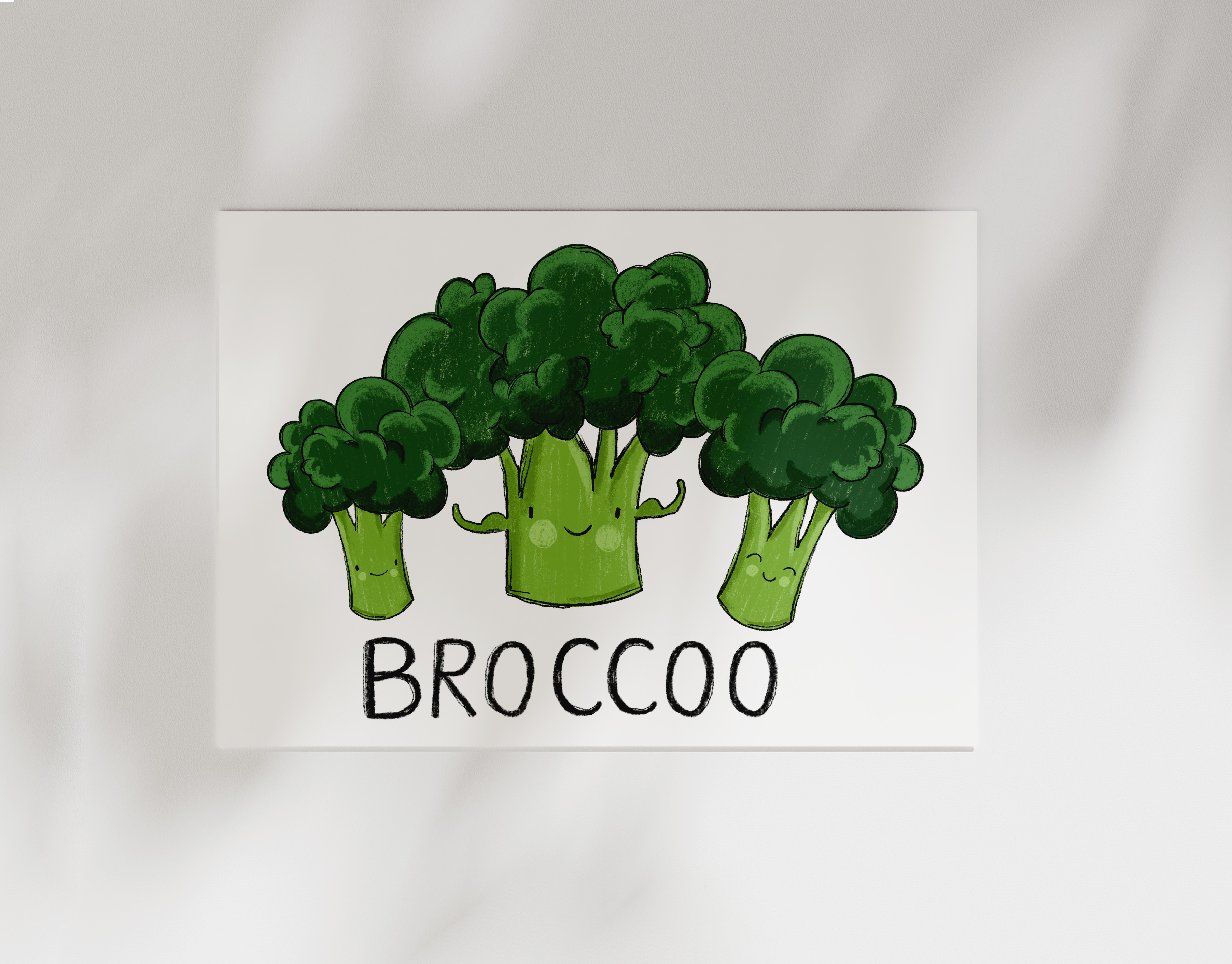Bügelbild Brocco Brokkoli Kollektion Fruit & Veg ca. 26,5x19 cm BxH