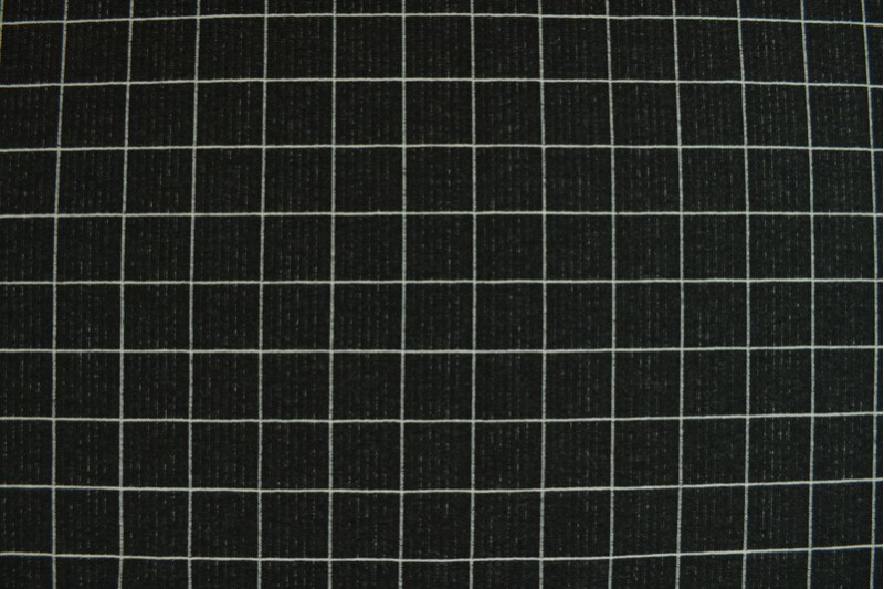 Checker French Terry Grid Elastisch Clark Uni Melange Sommersweat 175 cm WB