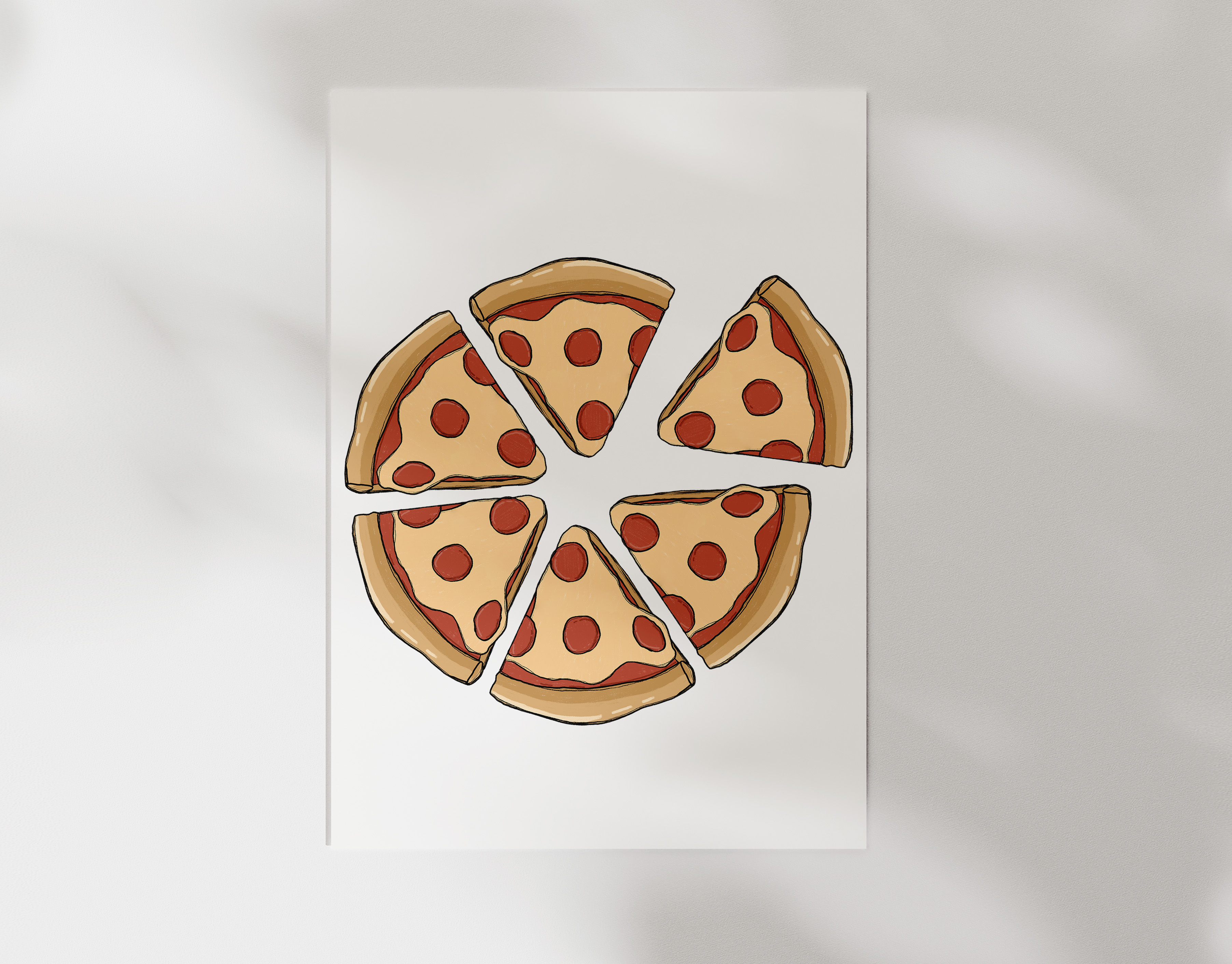Bügelbild Pizza Kollektion Eat & Love ca. 21,5x20 cm BxH
