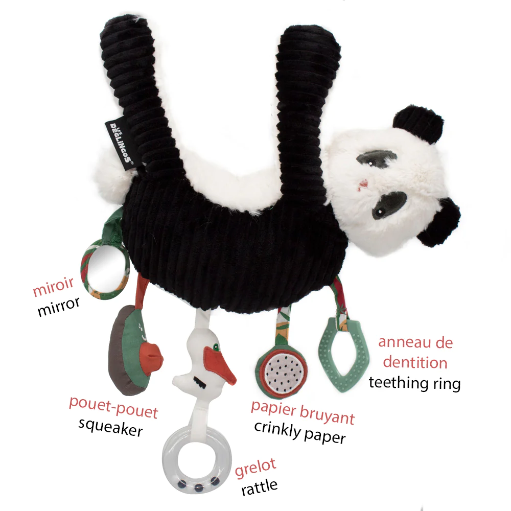 Baby Activity Rototos, das Panda Aktivitätsstofftier Babyspielzeug Spielzeug
