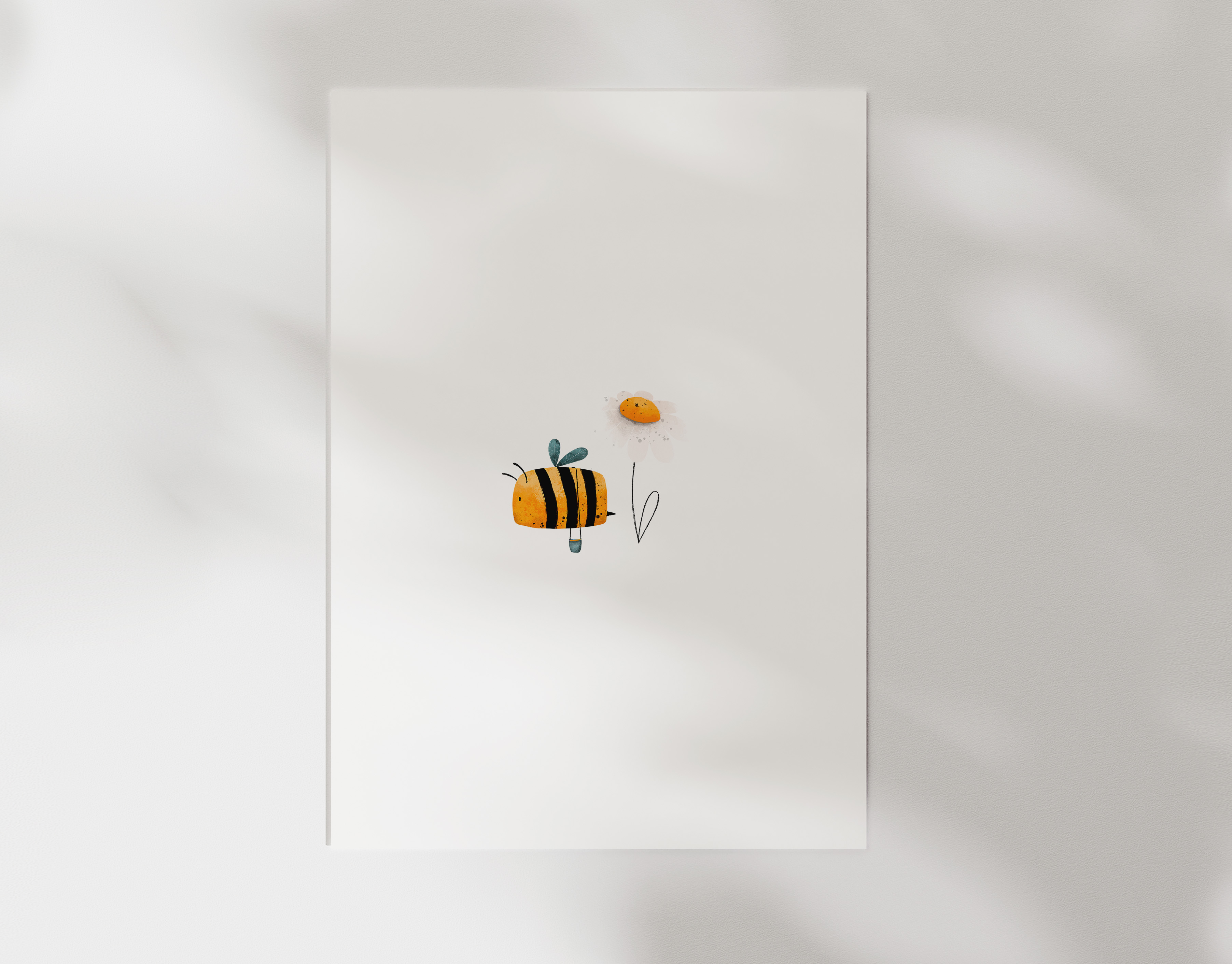 Bügelbild Pollenflug Biene Blume Kollektion Fairy Story ca. 9,5x8 cm BxH