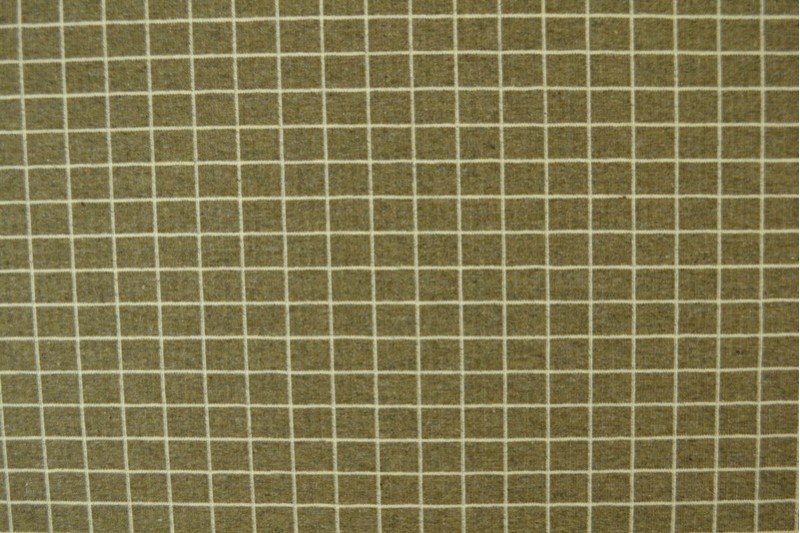 Checker French Terry Grid Elastisch Claas Uni Melange Sommersweat 175 cm WB