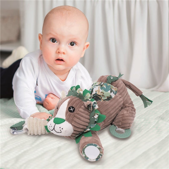 Baby Activity Plüschtier Jelekros der Löwe Babyspielzeug Aktivitätsspielzeug