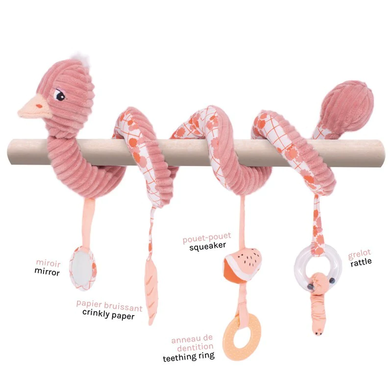 Baby Activity Würfel Maxicosi Spielspirale Aktivitätsspirale Pomelos der Strauß Babyspielzeug Spielzeug