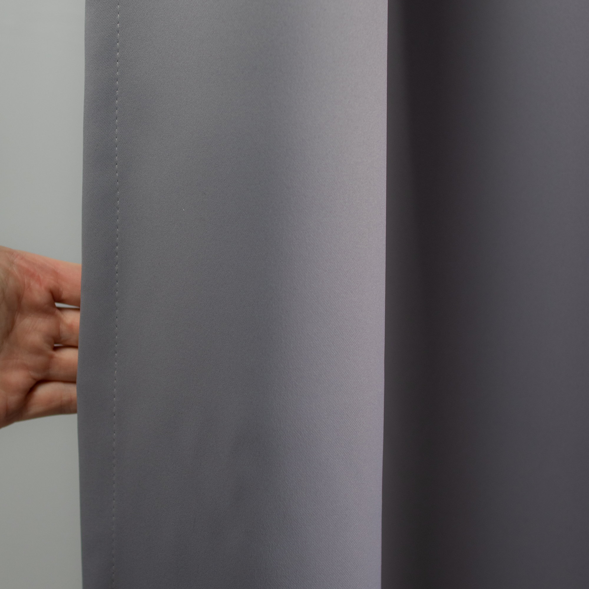 Verdunklungsvorhang 2250 92 Uni 145x245 cm mit Kräuselband verdunkelnd Grau