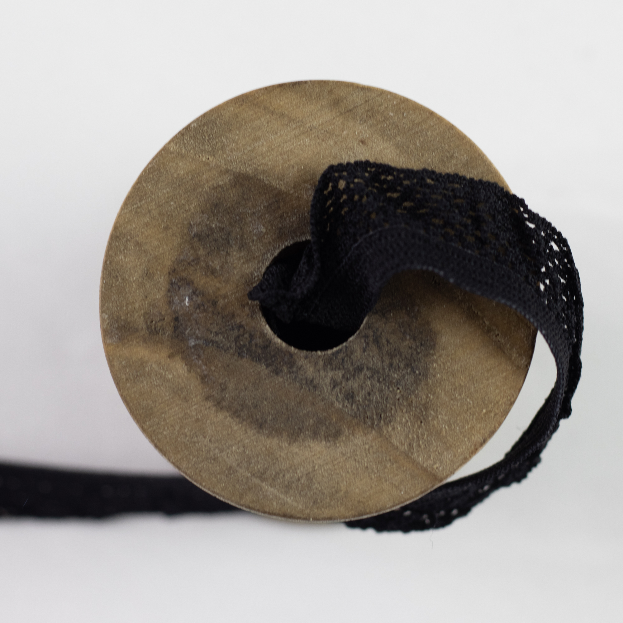 Gummiband Wäschegummi Zierband Uni mit Netz 1,5 cm Schwarz