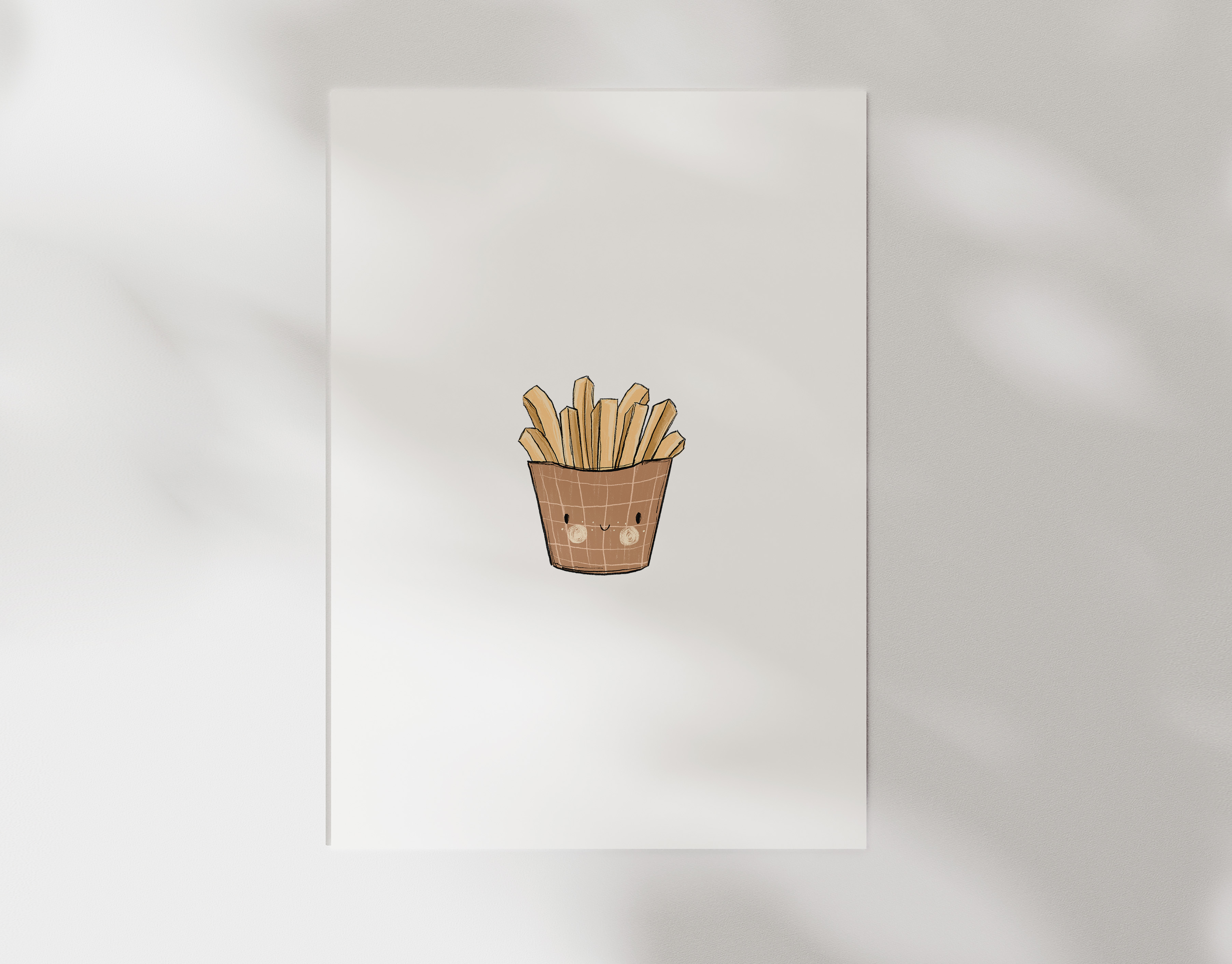 Bügelbild Pommesliebe Pommestüte Kollektion Eat & Love ca. 7x8,5 cm BxH