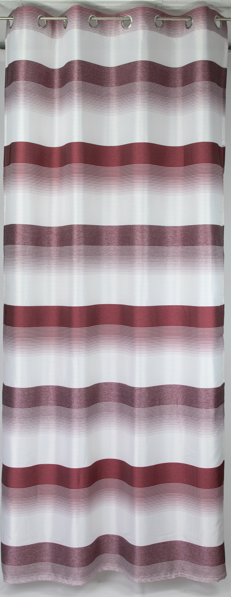 Ösenschal Seitenschal Vorhang 2421 140x245 cm Gestreift Weiß Grün Blau Grau Rot