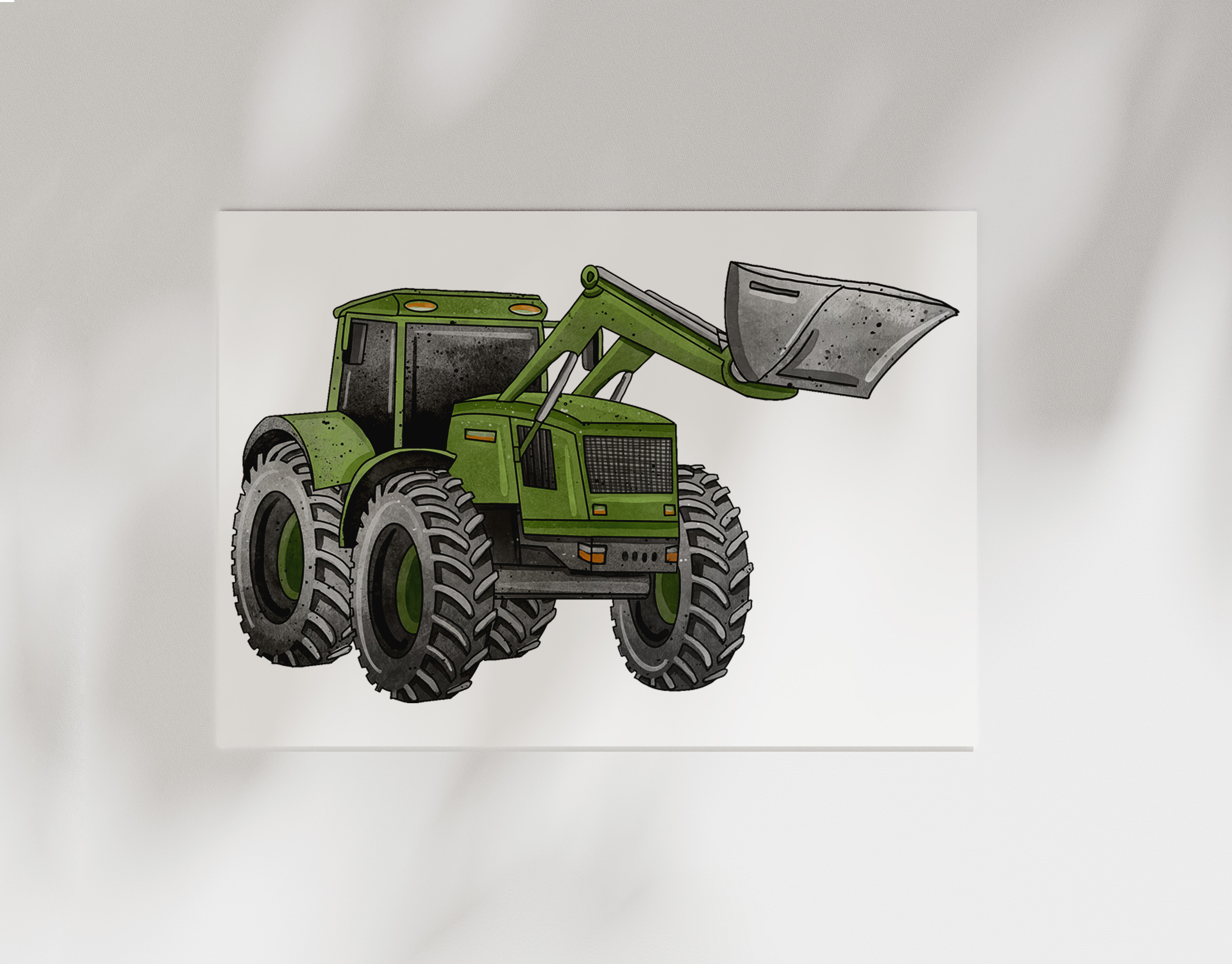 Bügelbild Bulldog Trekker Traktor Kollektion Move ca. 27,5x16,5 cm BxH